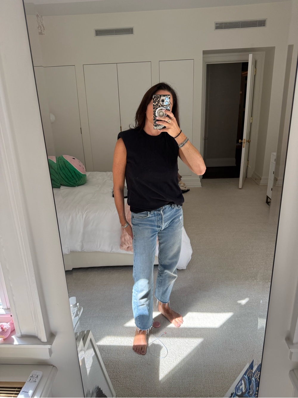 Dries Van Noten Black Sleeveless Muscle Tee